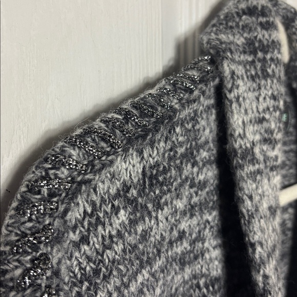 Zadig & Voltaire Alpaca Wool Blend Black and Gray Open Front Cardigan Size XS/S - Picture 10 of 12